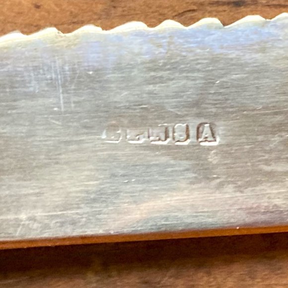 Magnificent 1923 cake knife in bone & silver - Picture 4 of 6